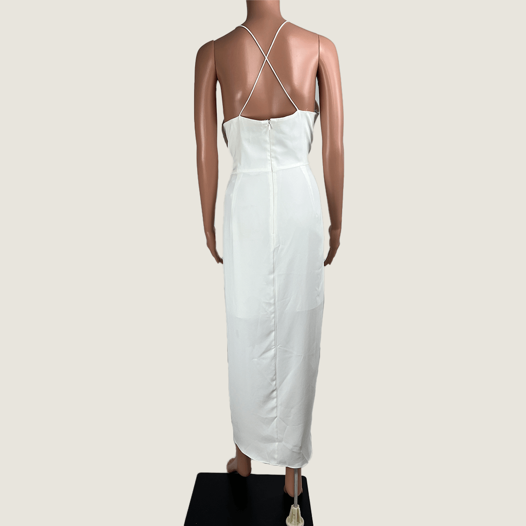 Forever New Charlotte Drape Maxi Dress Back