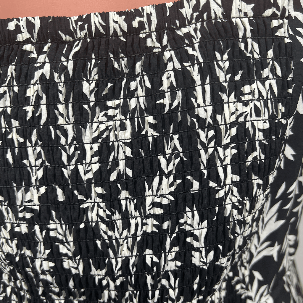 French Connection Sweetheart Midi Dress Shirring Detail