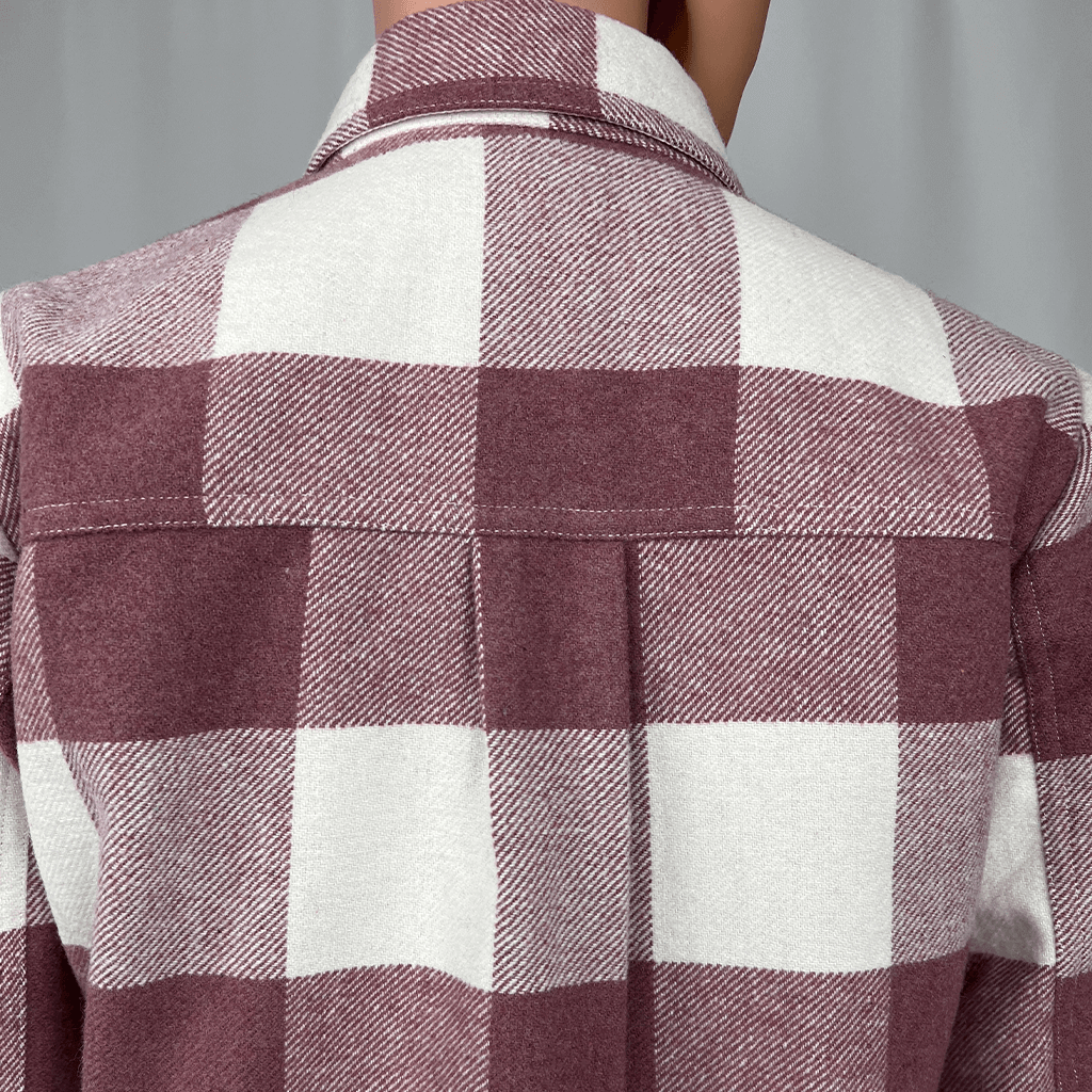 French Connection Wool Blend Shacket Back Detail