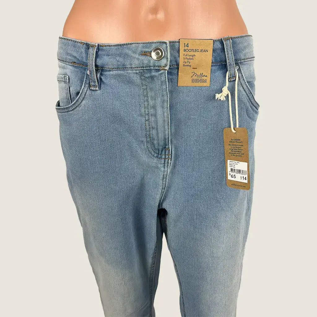 Front Detail View of the Millers Women's Bootleg Jean