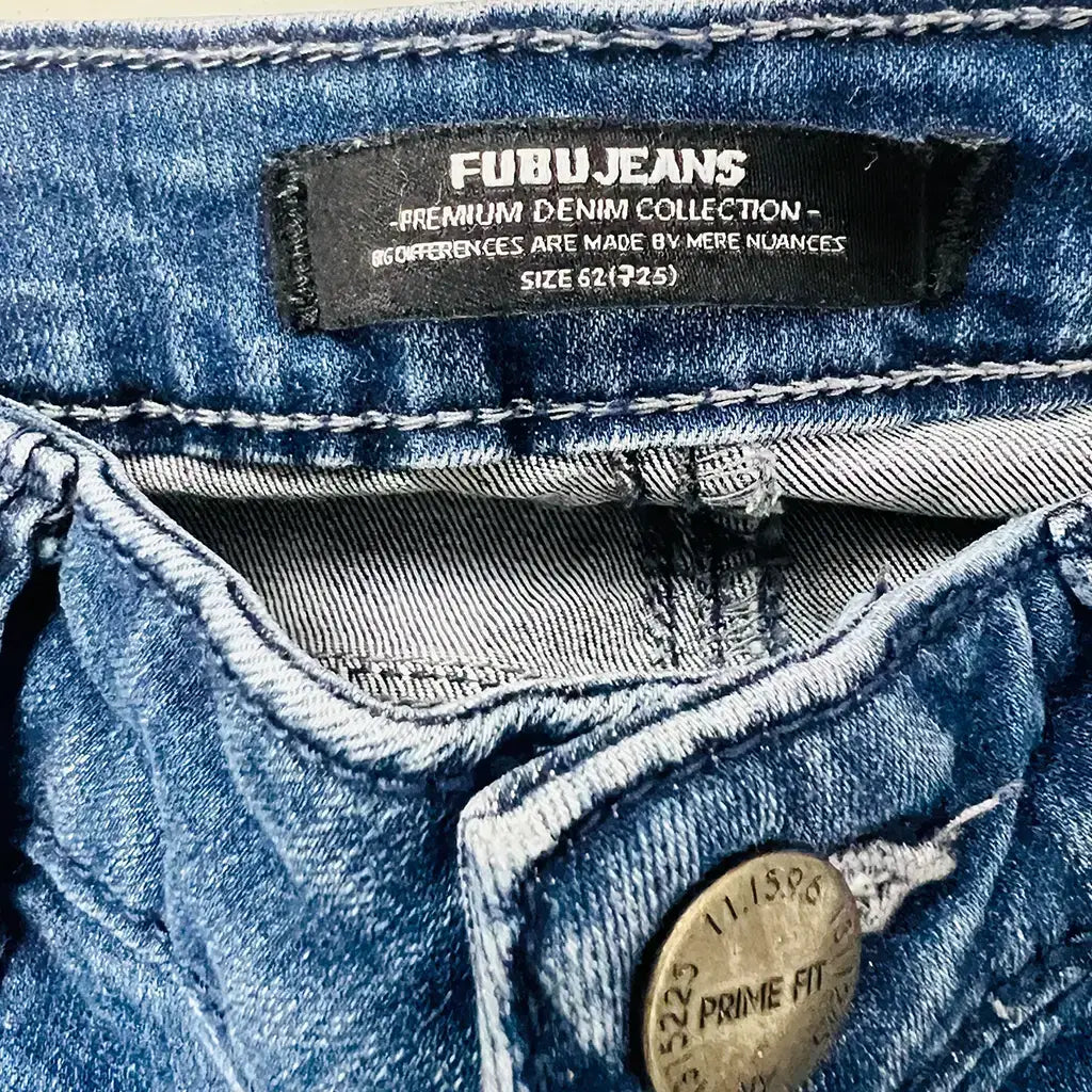 Waist View of the Fubu Women Stretch Jeans