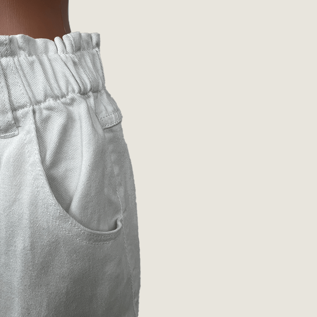 Grae Denim Bermuda Shorts Side Detail
