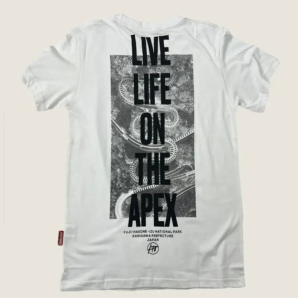 Back View of the Apex Runs Tee JDM Drift HardTuned T-Shirt