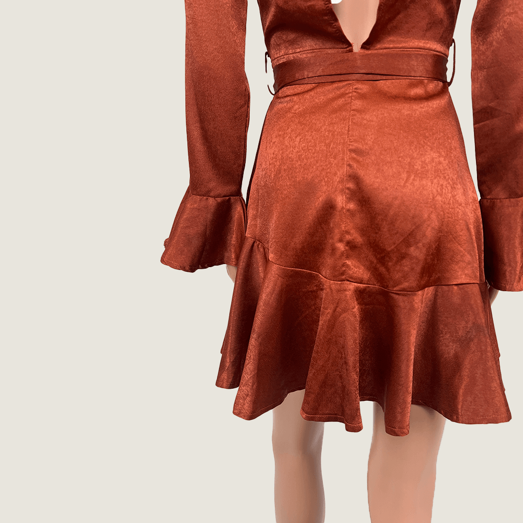 Here Comes The Sun Wrap Summer Dress Back Detail