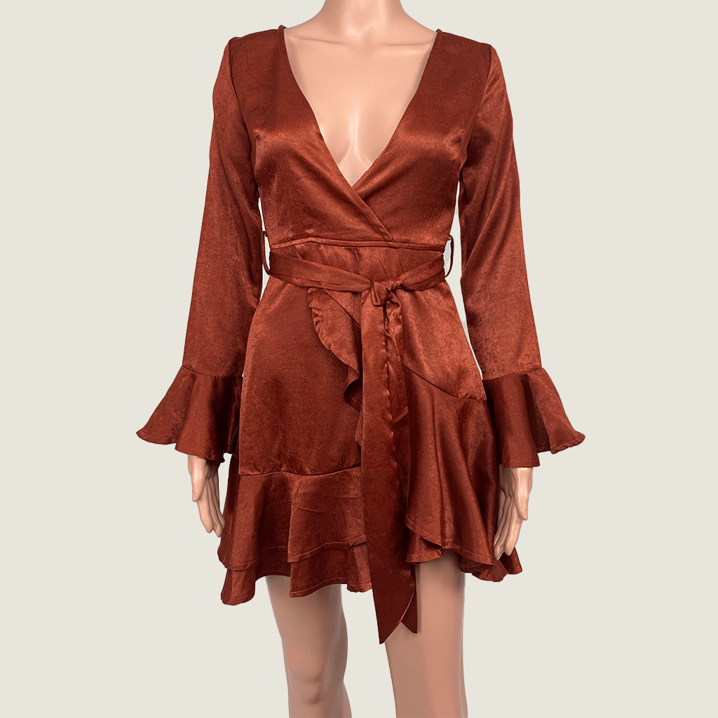 Here Comes The Sun Wrap Summer Dress Front Detail