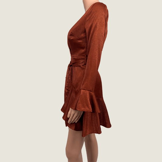 Here Comes The Sun Wrap Summer Dress Side