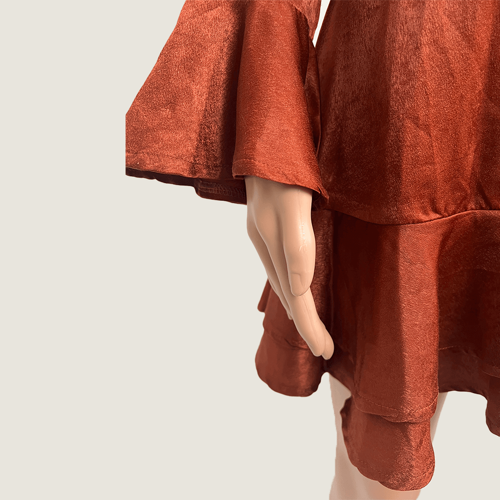 Here Comes The Sun Wrap Summer Dress Cuff Detail
