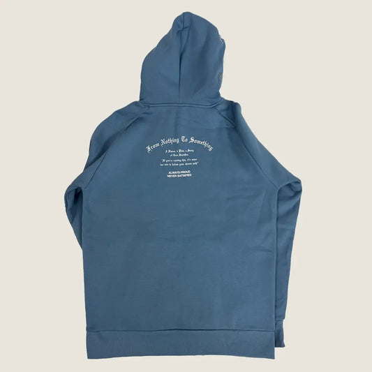 Back View of the Hoodrich Heat Blue Hoodie