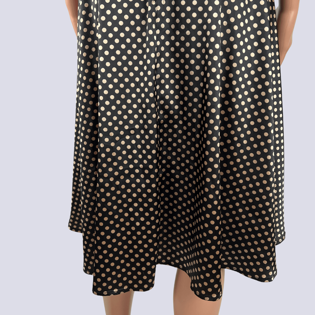 Front skirt detail view of the ILU Clothing dress