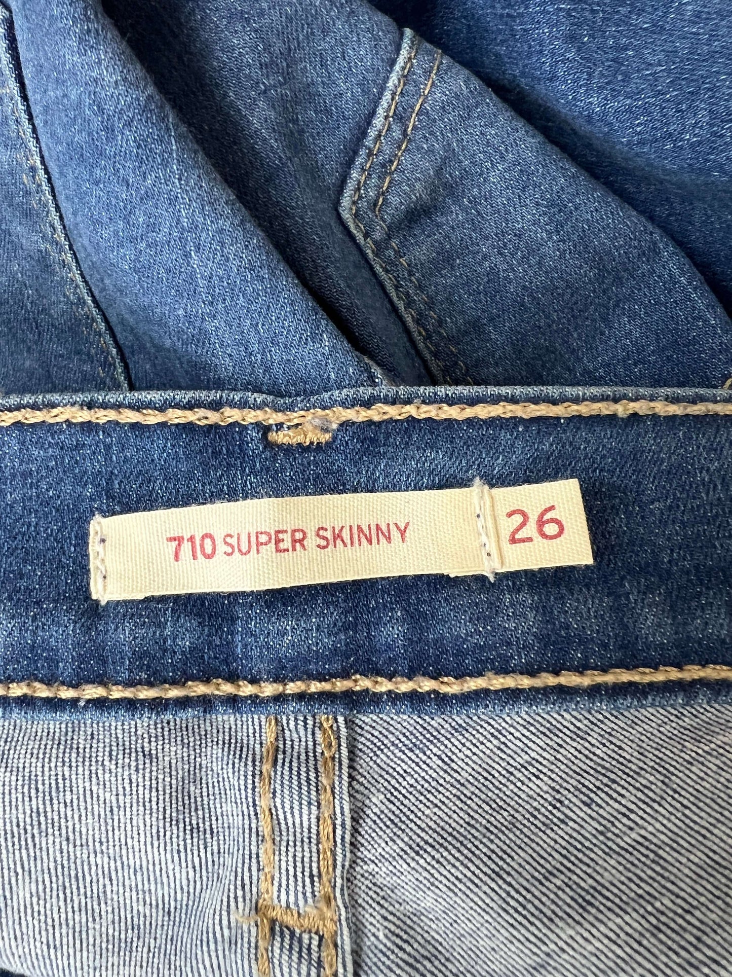 Label of the Levis 710 Skinny Jeans