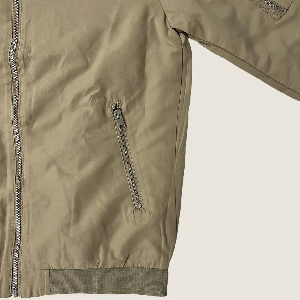 Front Pocket View of the Jack&Jones Rush Bomber Men's Jacket