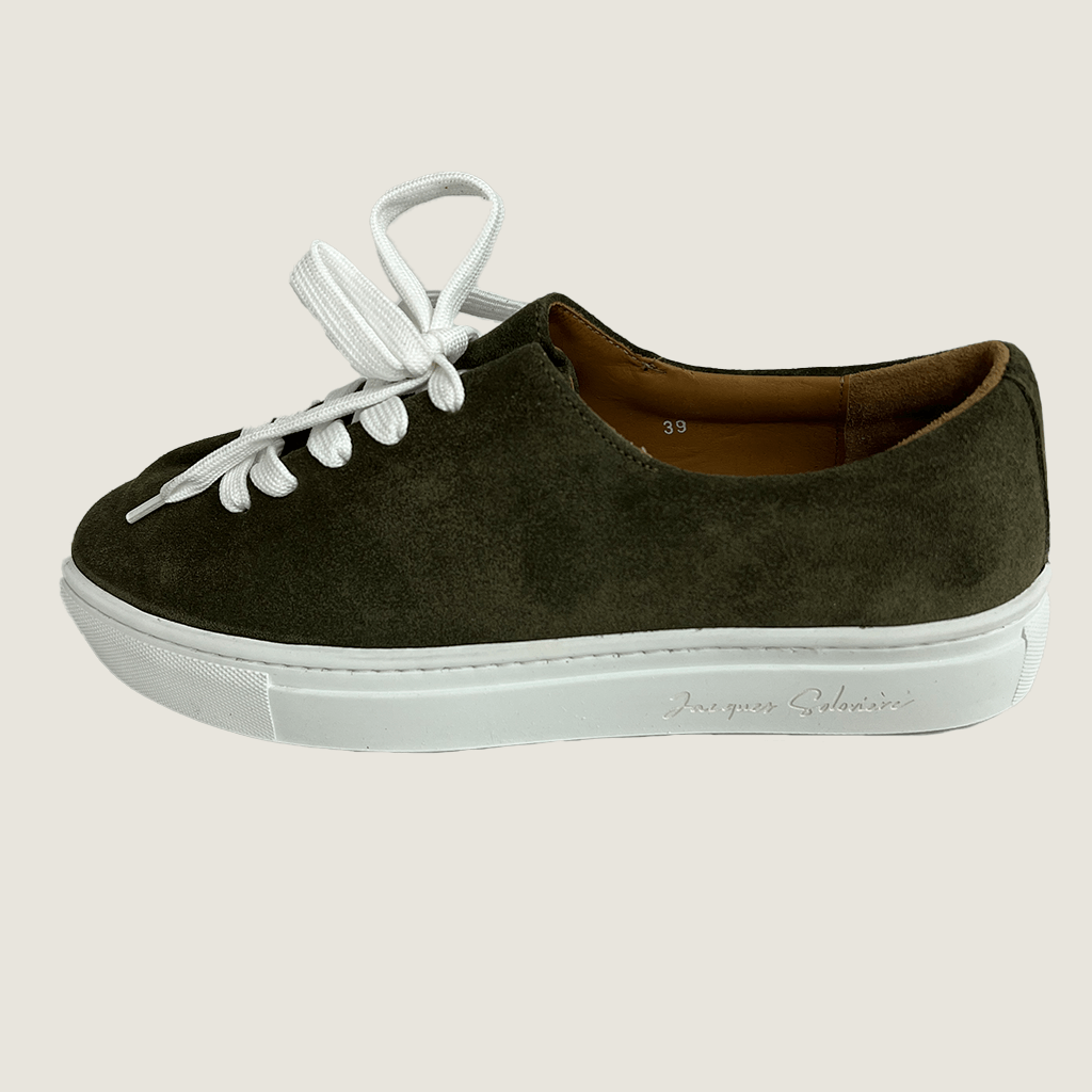 Side View of the Jacques Soloviere Herve Lace Up Sneakers