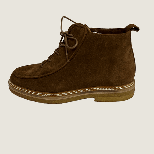 Side view of the Jacques Soloviere Oliboot Suede Boot