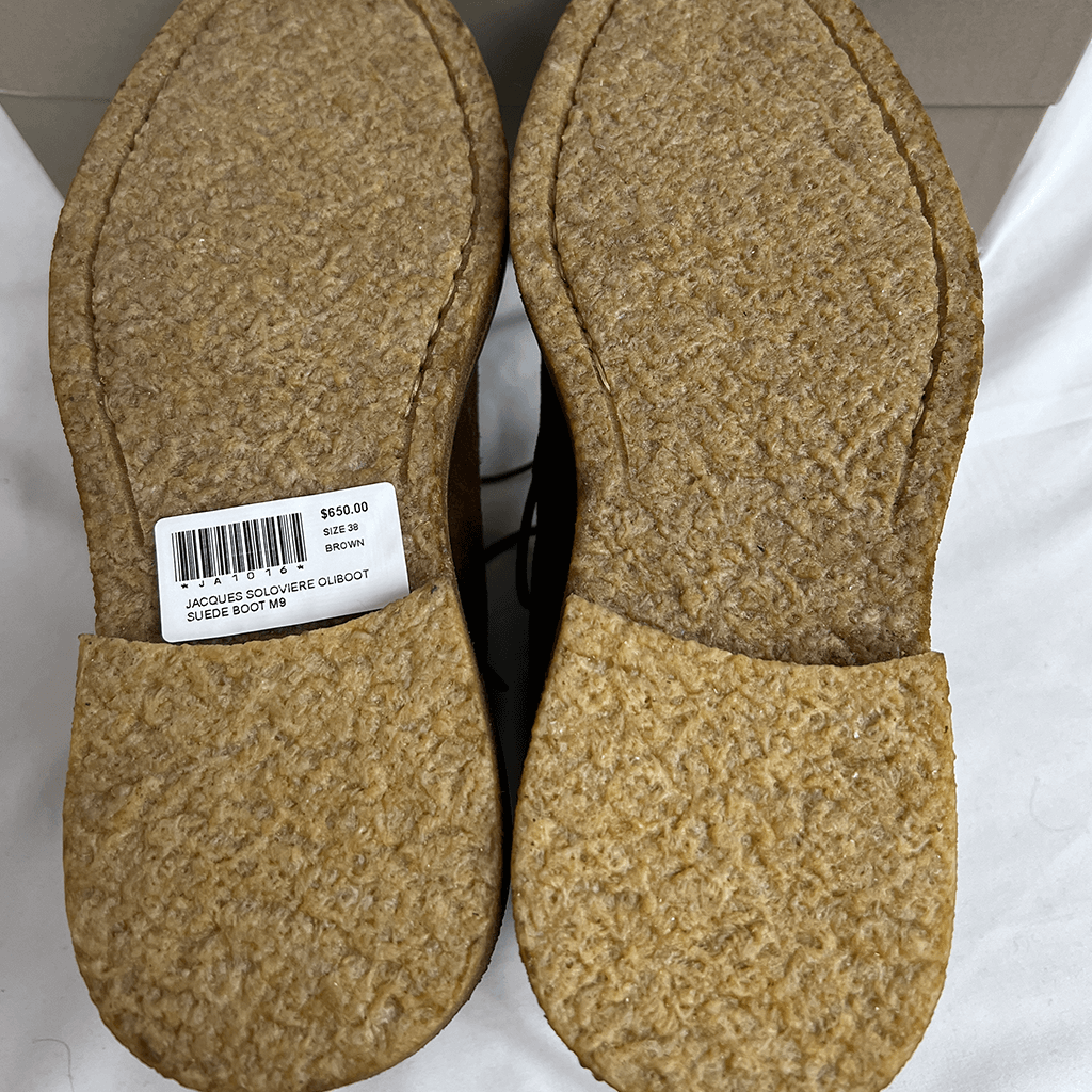 Back sole view of the Jacques Soloviere Oliboot Suede Boot