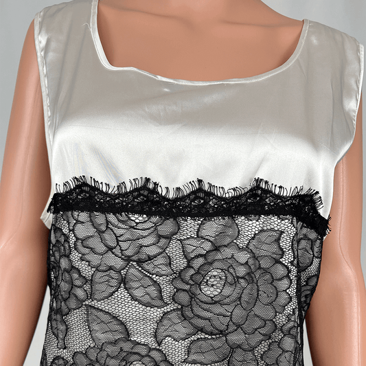 Jacquie-E Lace Tank Top Front Detail