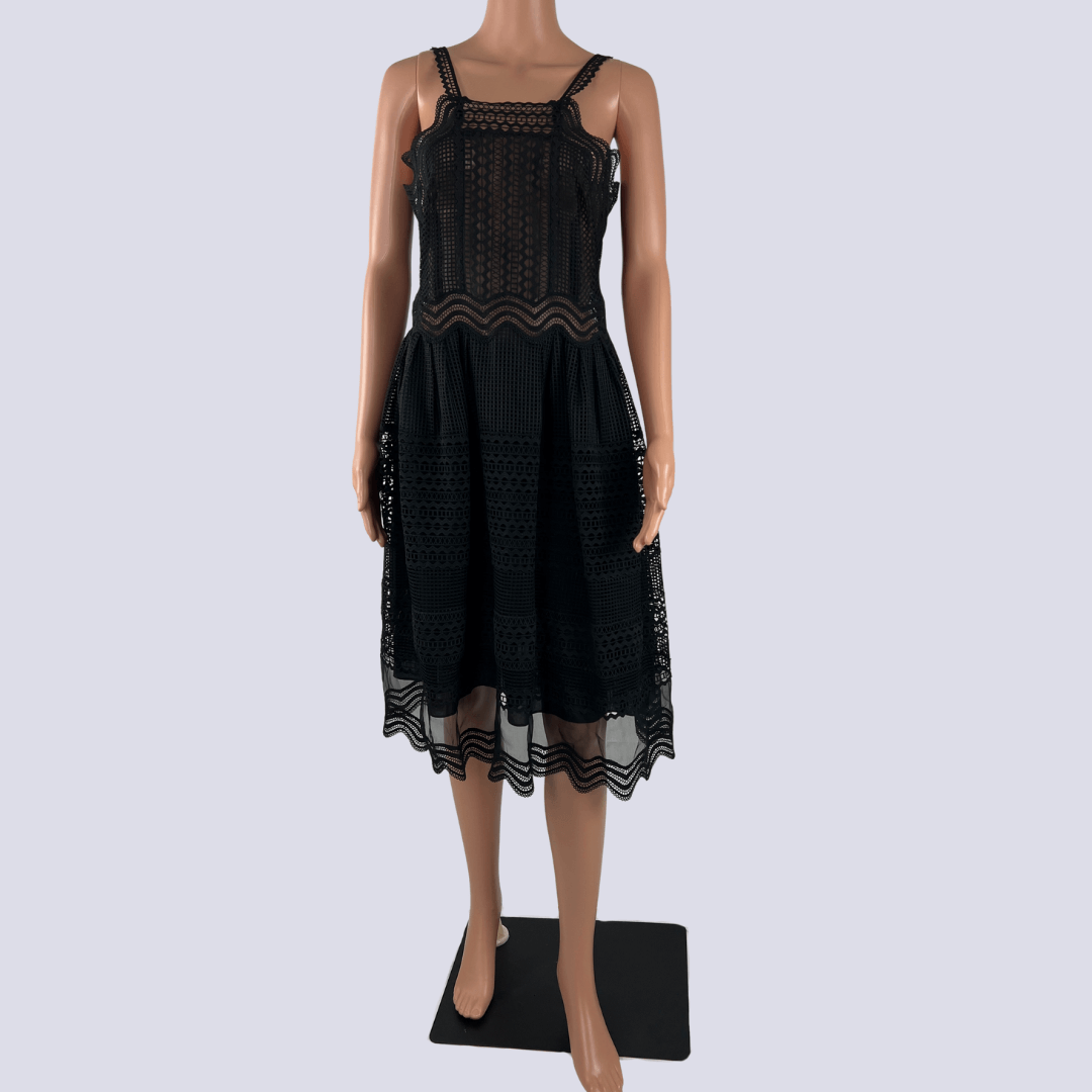 Jonathon Simkhai Black Lace Dress - Elegant Designer Wear