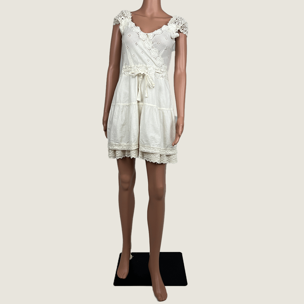 Kachel White Summer Dress Front