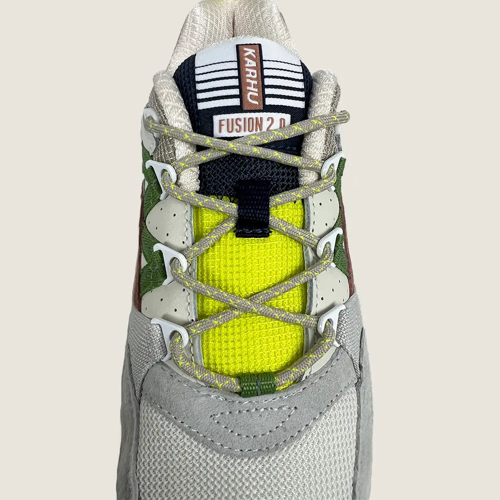 Front Lace Detail View of the Karhu Fusion Unisex Sneaker 2.0