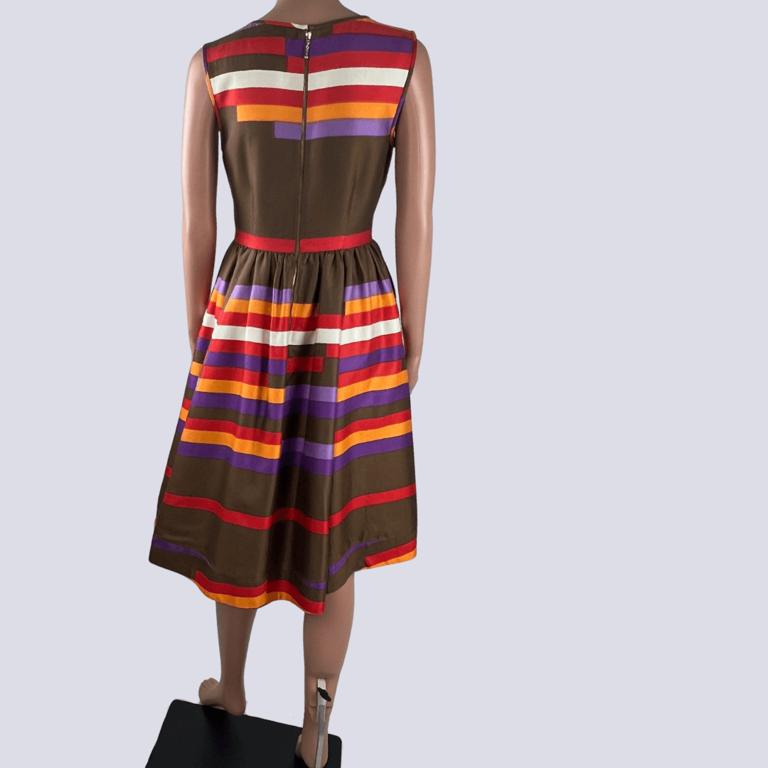 Back view of the Kate Spade striped dress