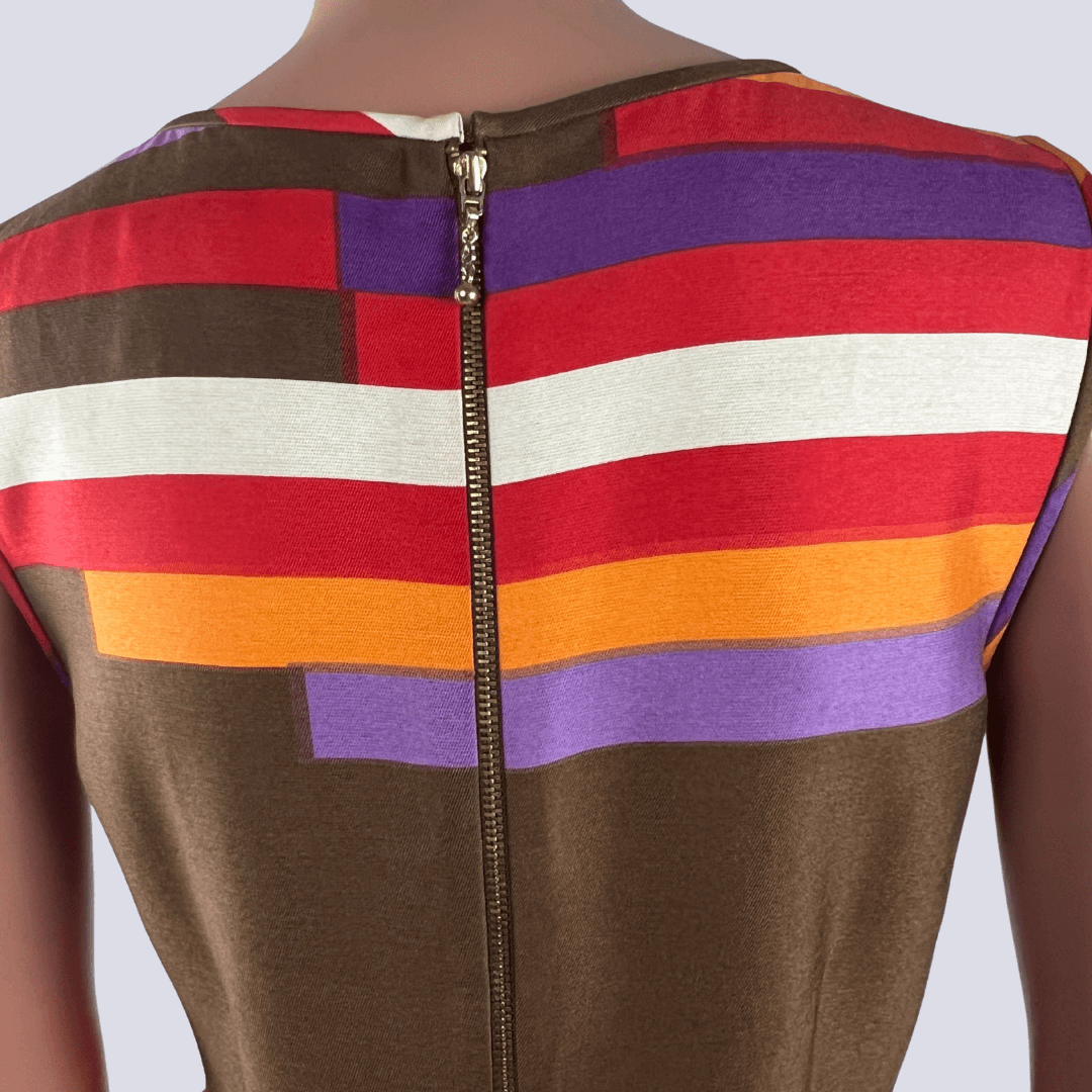 Back detail view of the Kate Spade striped dress