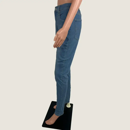 Side View of the Levi's Women's Mile High Super Skinny Jeans