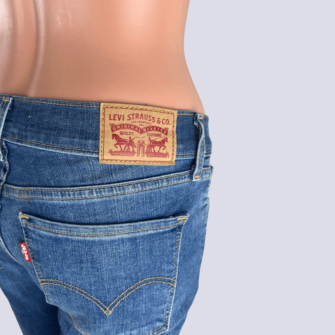 Back detail view of the Levi Super Skinny Jeans