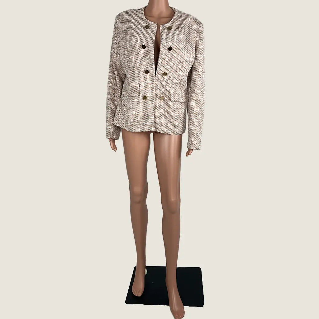 Front View of the Liz Jordon Boucle Jacket