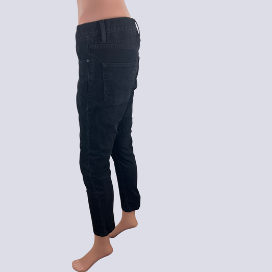 Front view of the Lost in Seasons Black Jeans