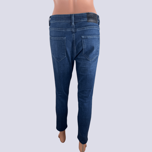 Back view of the Lost in Season Dark Blue Jean