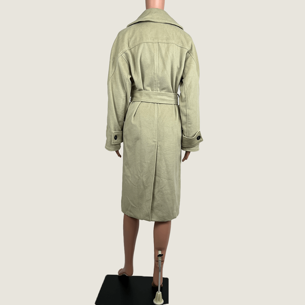 Back view of the Madison The Label 'Larissa' coat