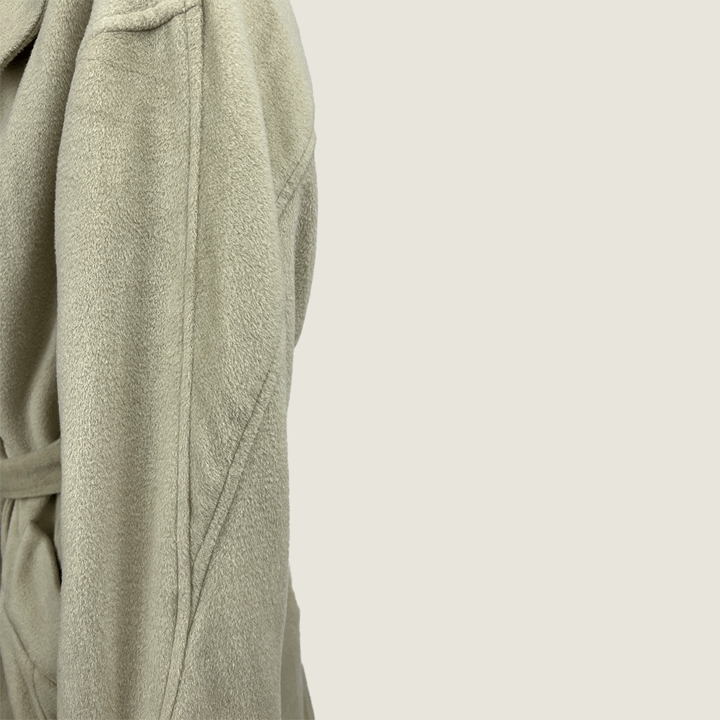 Side detail view of the sleeve on the Madison The Label 'Larissa' coat