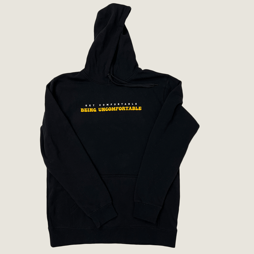 Mens Black Hoodie Front