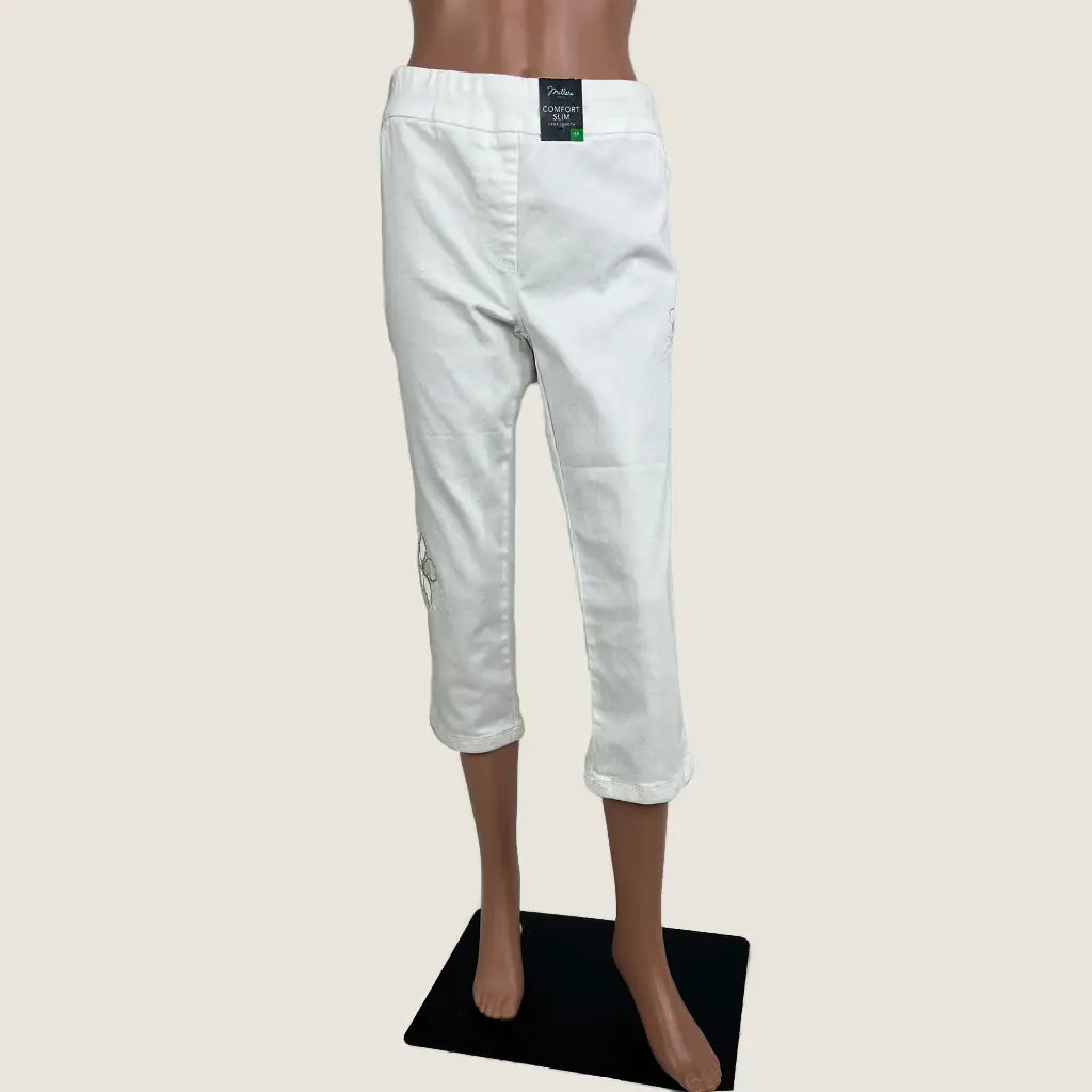 Front View of the Millers Club Tropicana Wall Story Embellished Jean
