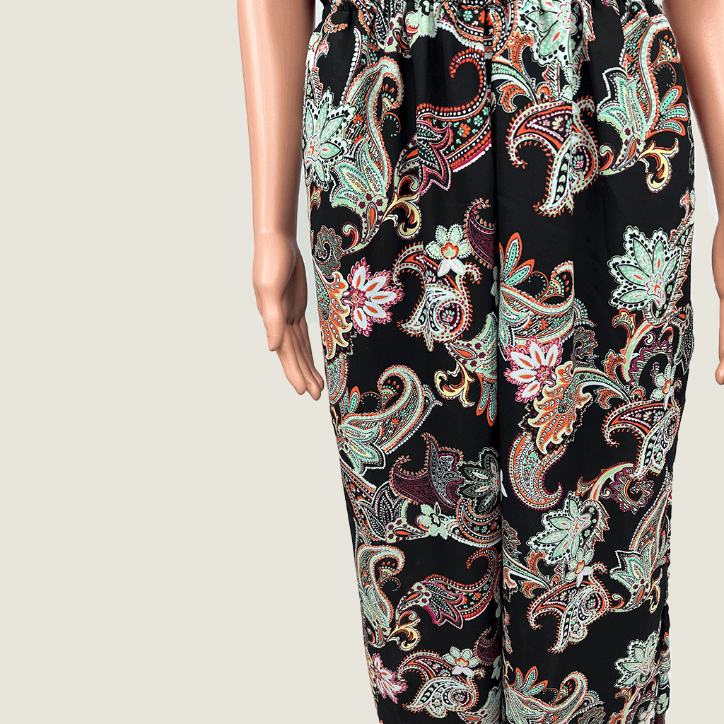 Millers Woman Paisley Sleeveless Jumpsuit Slacks Detail