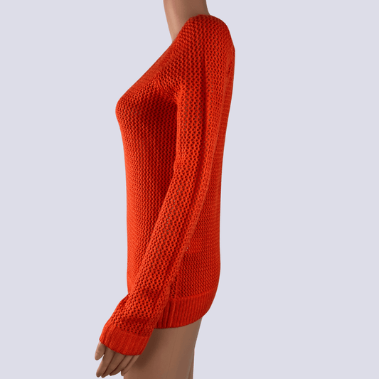 Side view of the Mix Knit Jumper