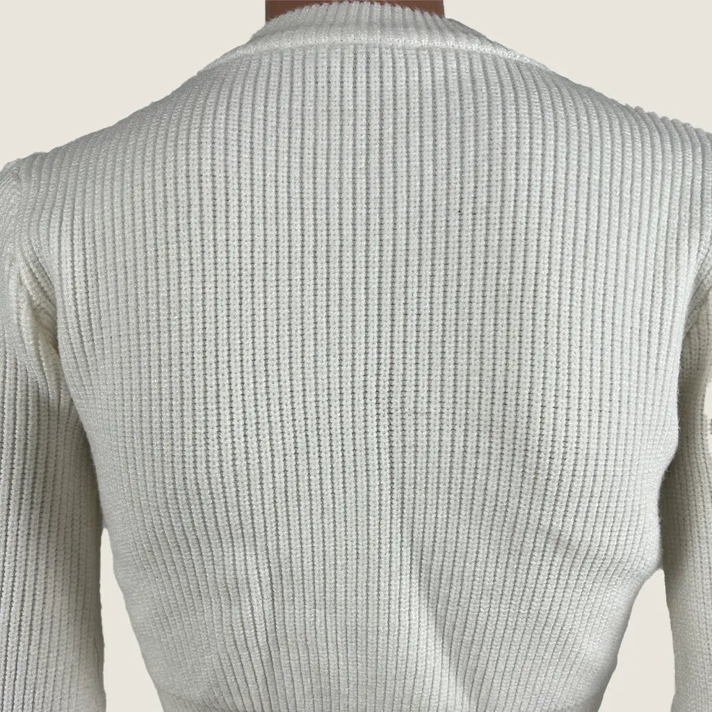 Back Detail view of the My Girl Women's Cropped Knit Jumper