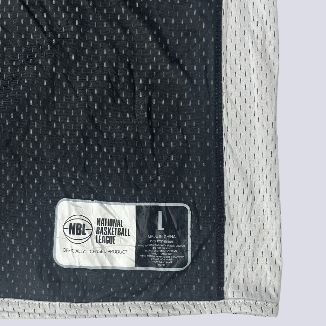 Front logo detail view of the NBL Sports Tank