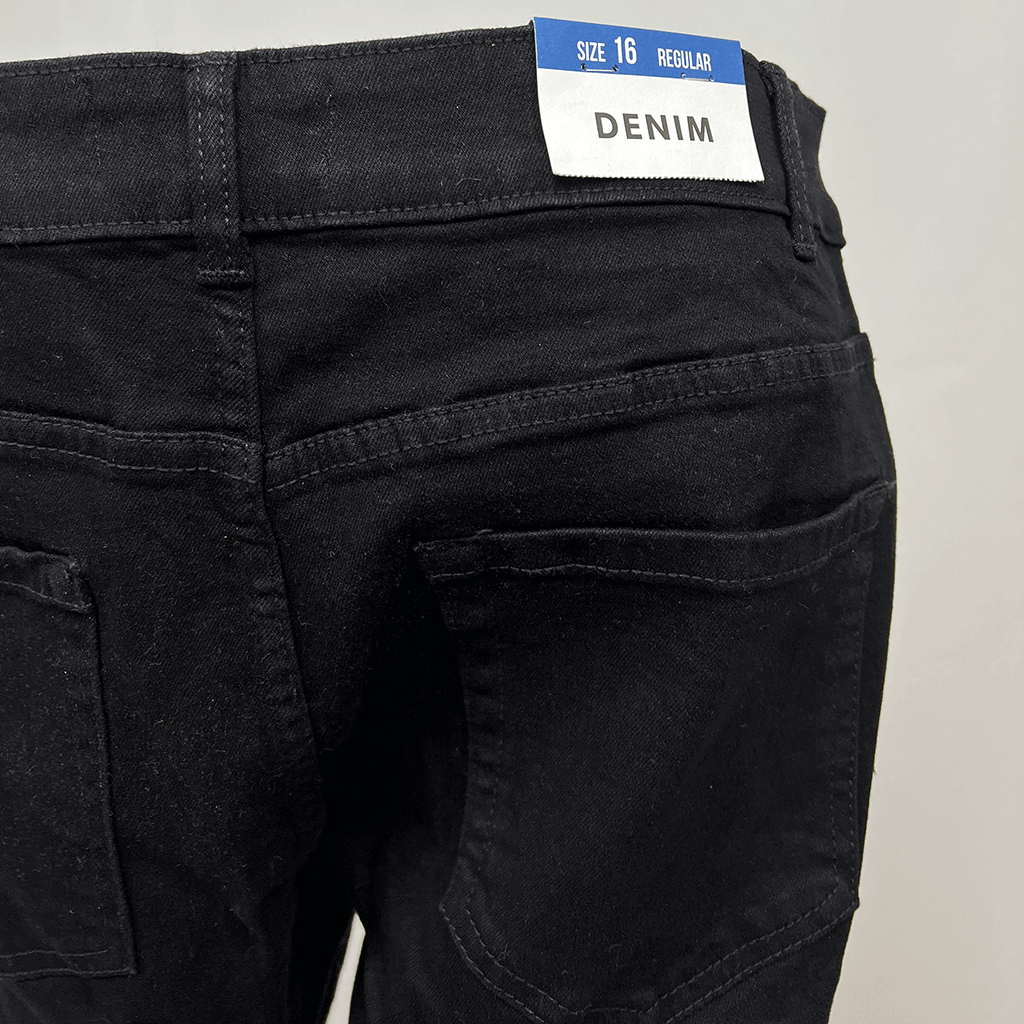 New Look Distressed Black Jeans Back Side