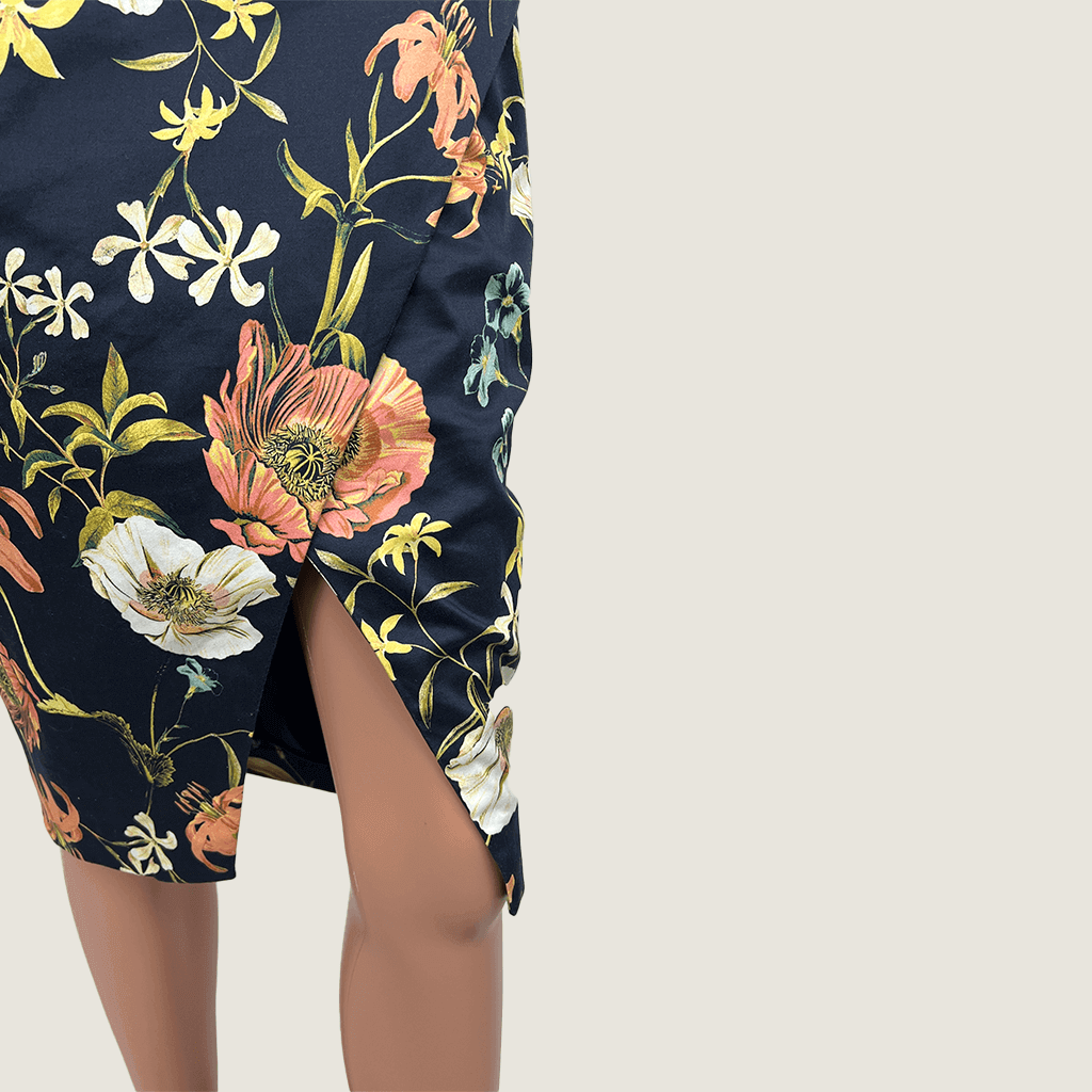 Portmans Floral Pencil Maxi Skirt Hem