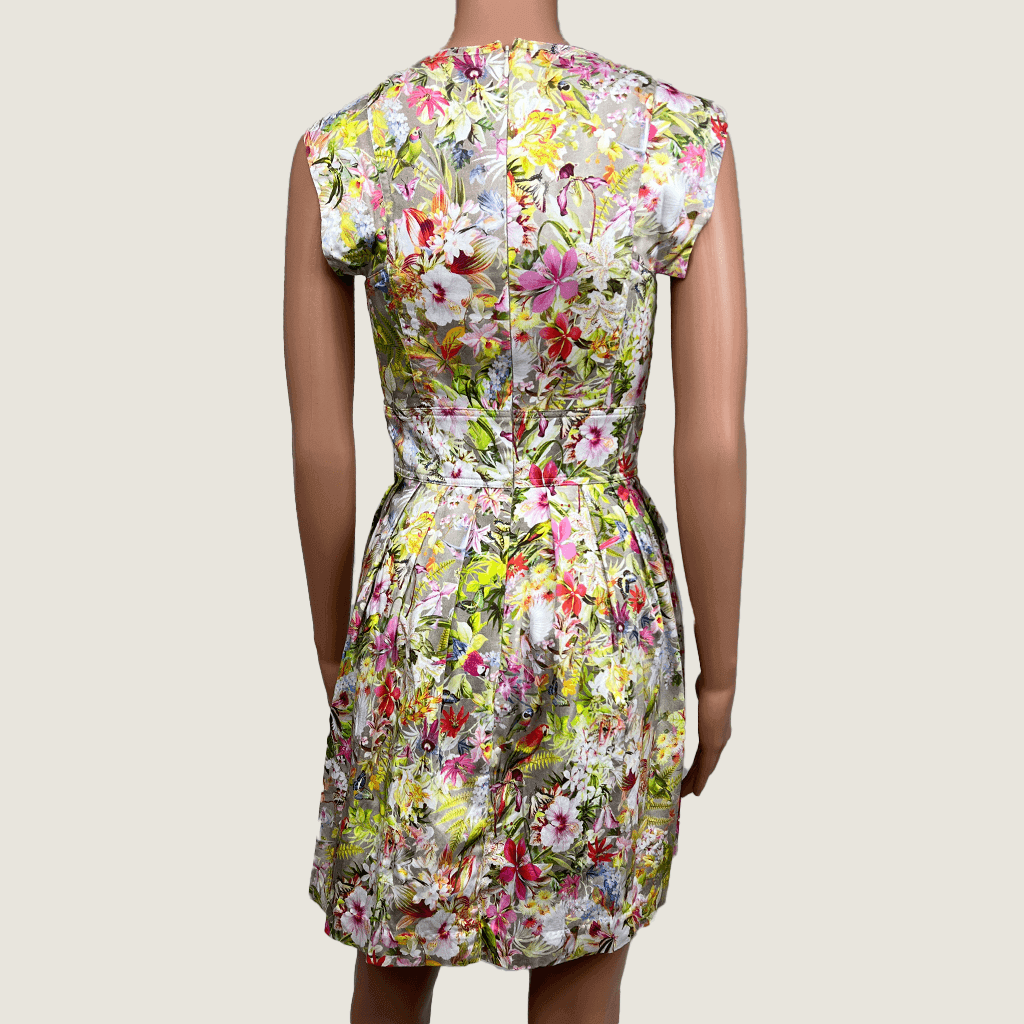 Portman Signature Floral A-Line Fitted Dress Back
