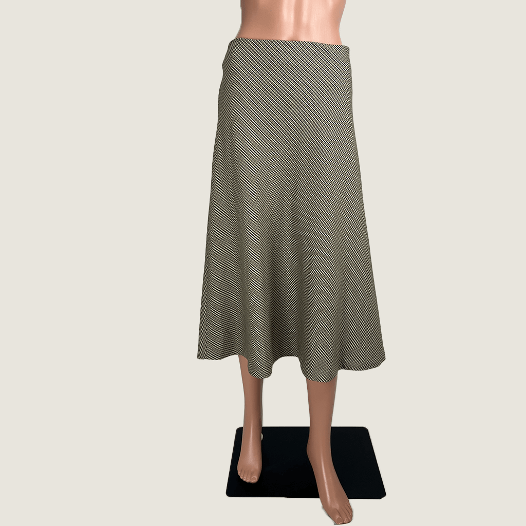 Front view of the Premise Studio tweed midi