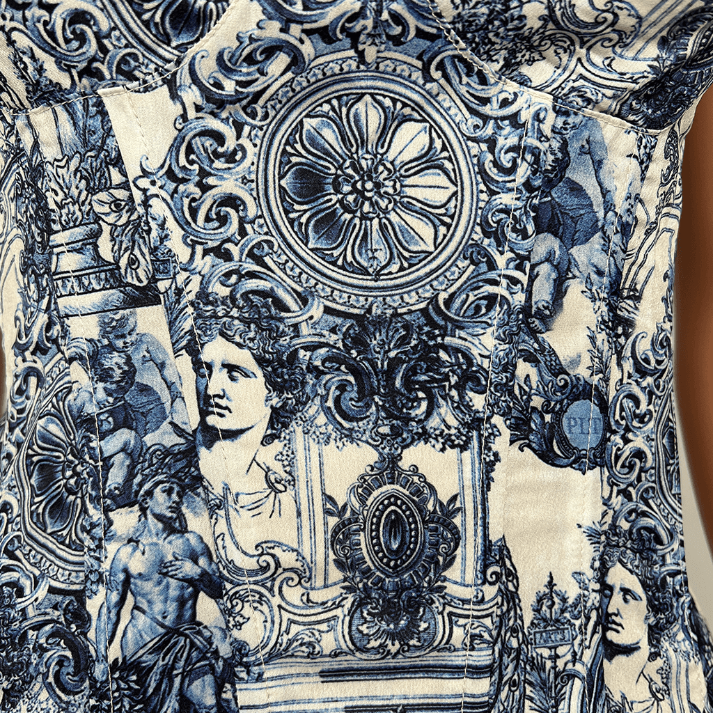 Pretty Little Thing Structured Corset Top Print Detail