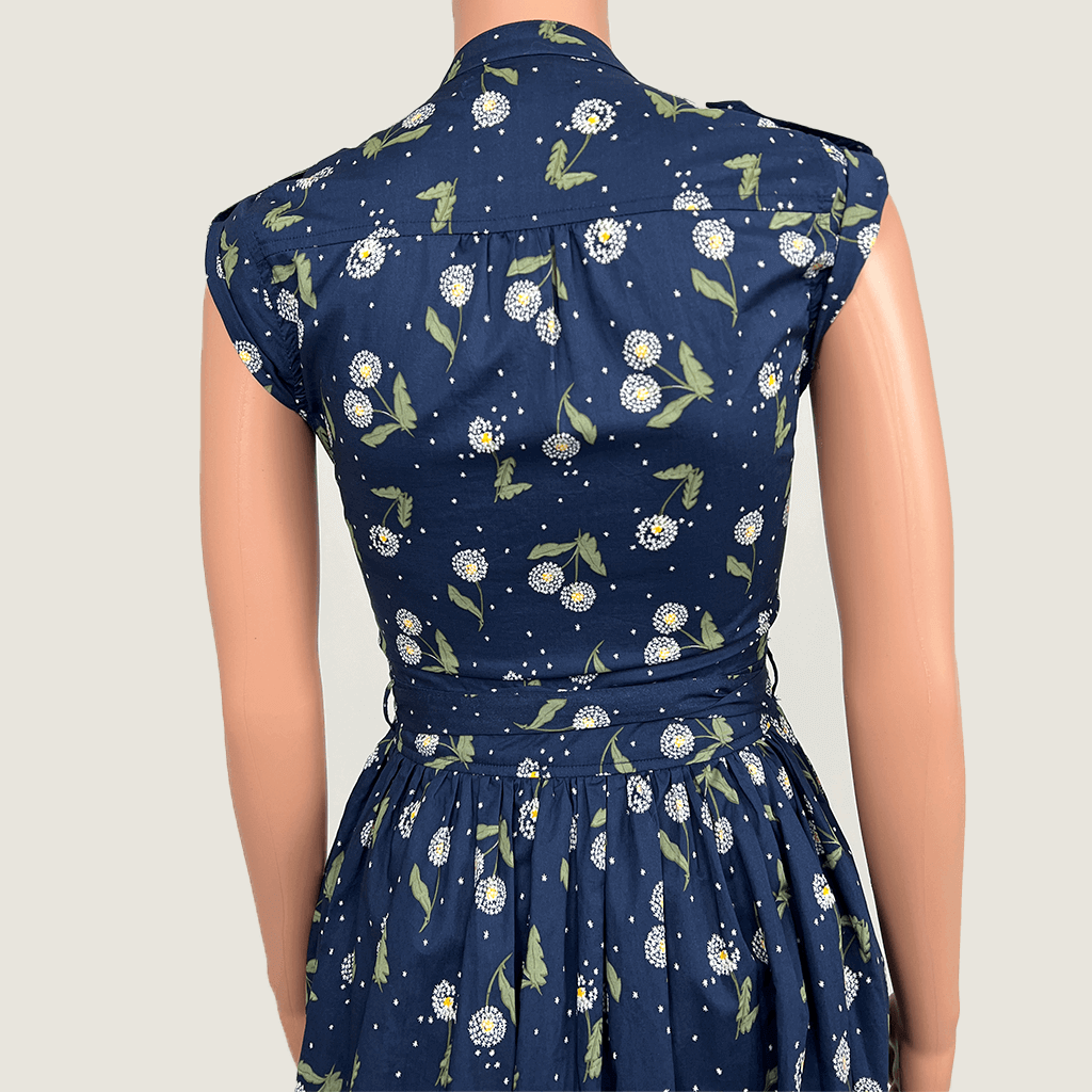 Princess Hwy Wattle Print Midi Dress Back Top Detail