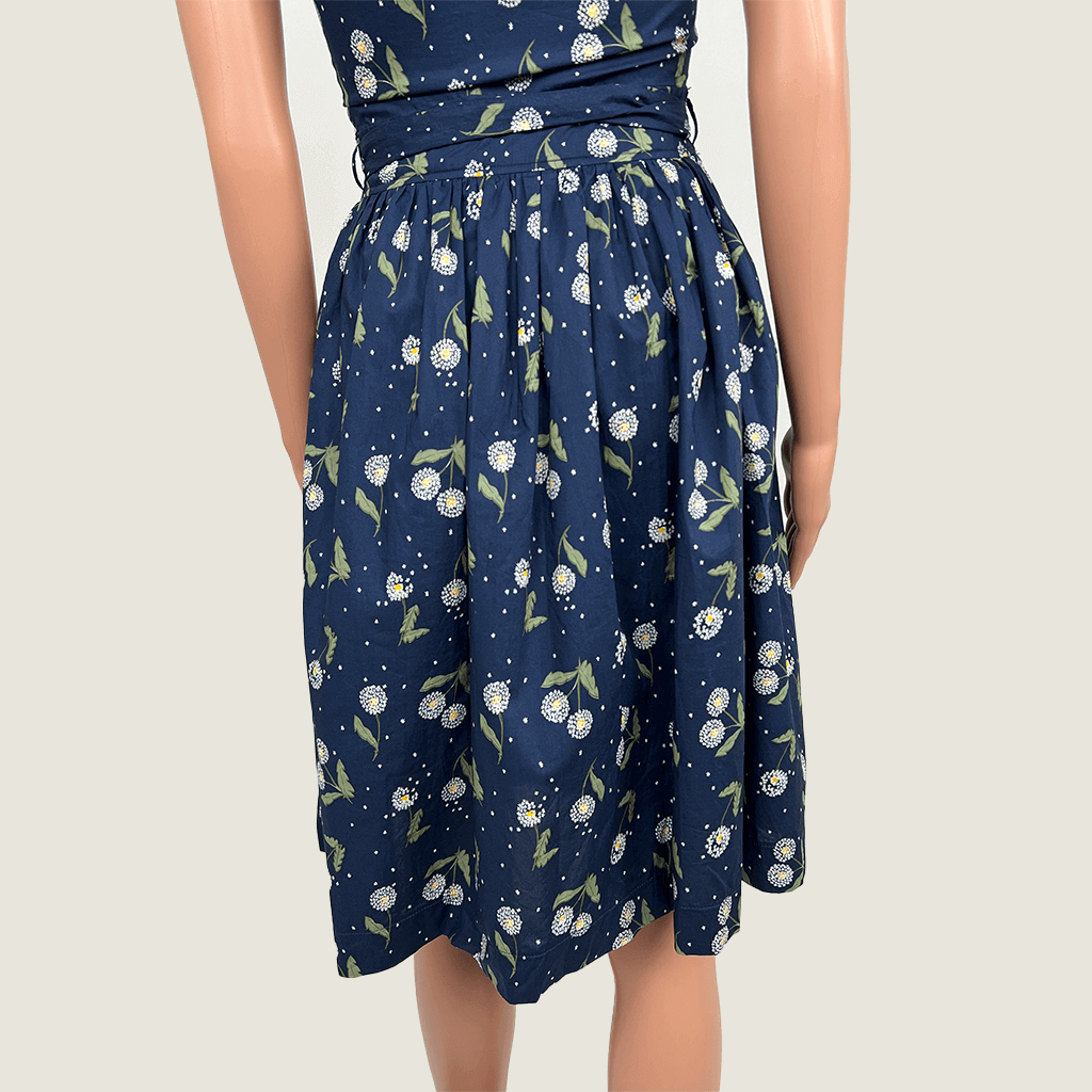 Princess Hwy Wattle Print Midi Dress Back Skirt Detail
