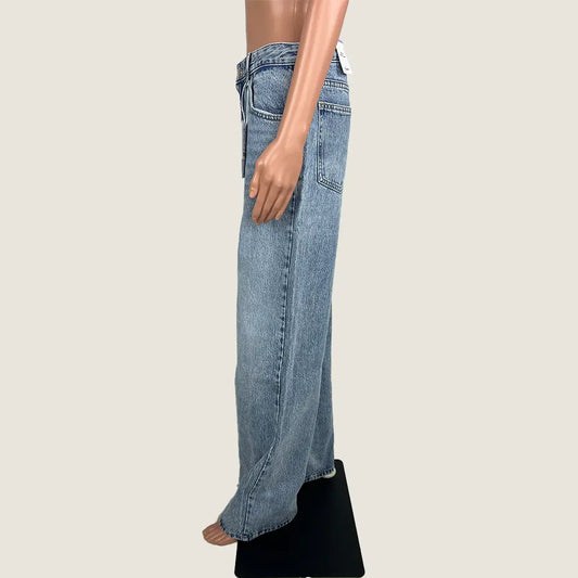 Side View of the Pull&Bear High-rise Wide-leg Jean