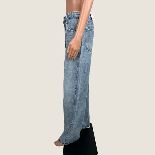 Side View of the Pull&Bear High-rise Wide-leg Jean