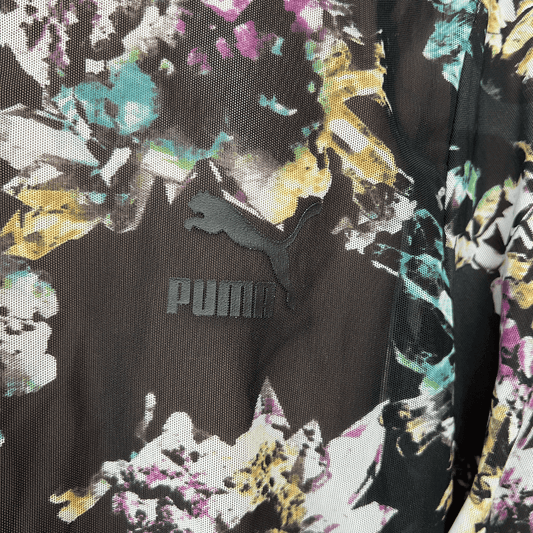 Crystal Galaxy Printed Long Sleeve Fitted Women's Tee Fabric Detail