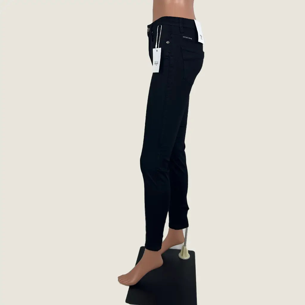 Side View of the Refuge Denim Gelato Legs Ladies Jean High Rise