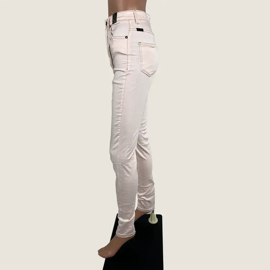 Side View of the Refuge Denim Gelato Legs Ladies Jean High Rise