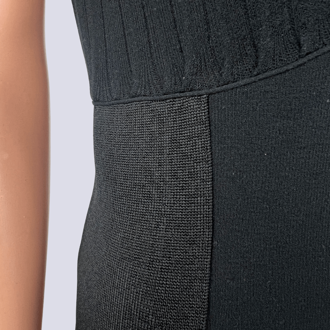 Front waist detail view of the Roberto Cavalli Wool Dress